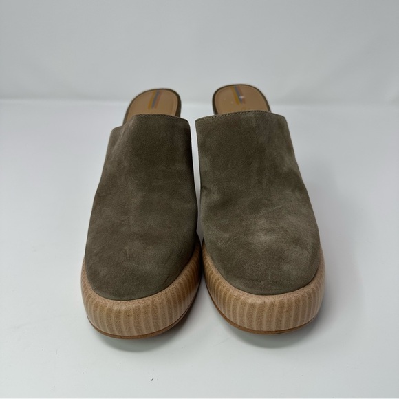 Sam Edelman Shiloh Suede Mule Heel, Olive Suede, Size 6.5 - Picture 3 of 12